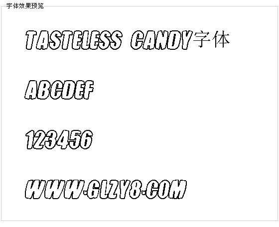 Tasteless Candy字体