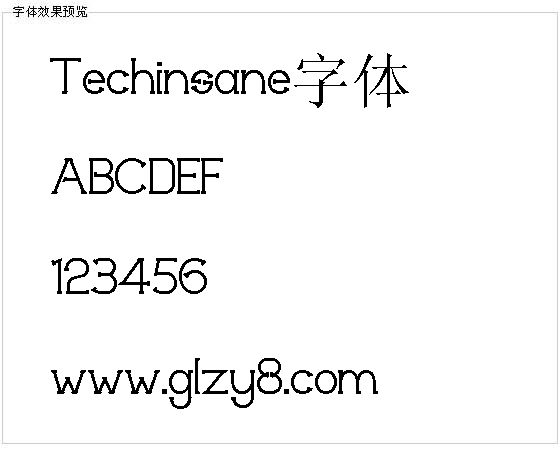 Techinsane字体