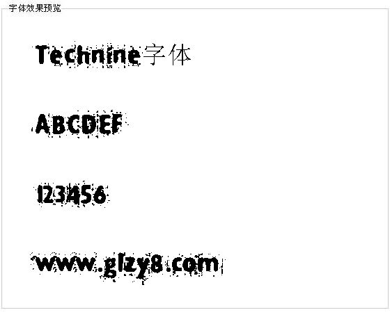 Technine字体