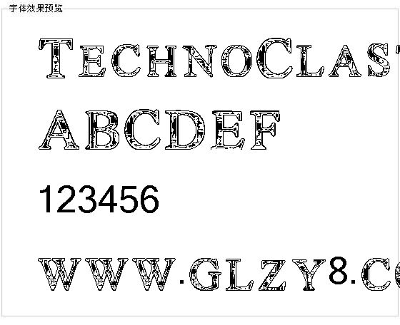 TechnoClastic字体