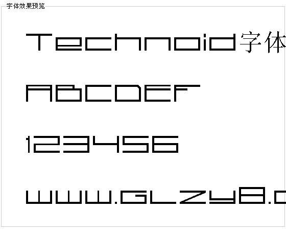 Technoid字体