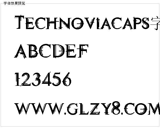 Technoviacaps字体