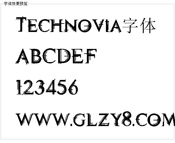 Technovia字体