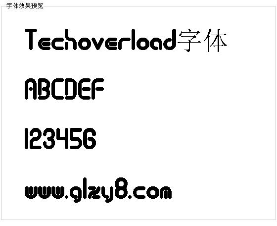 Techoverload字体