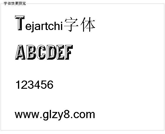 Tejartchi字体