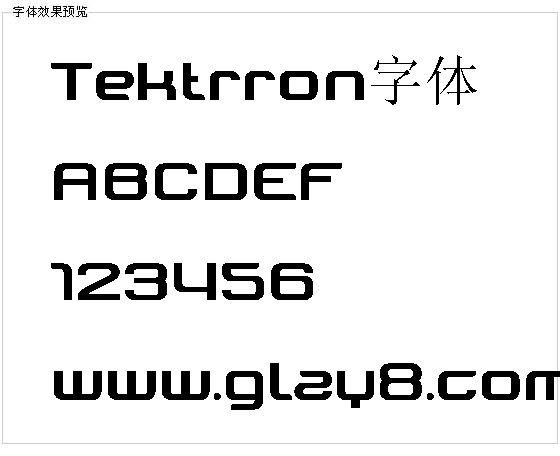 Tektrron字体