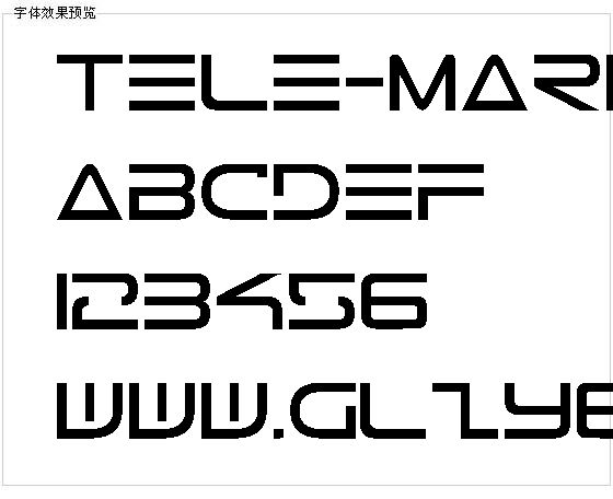 Tele-Marines字体