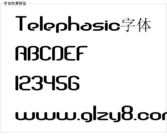 Telephasic字体