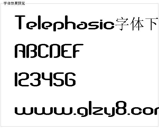 Telephasic字体下载