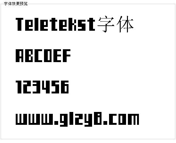 Teletekst字体