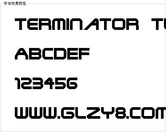 Terminator Two字体