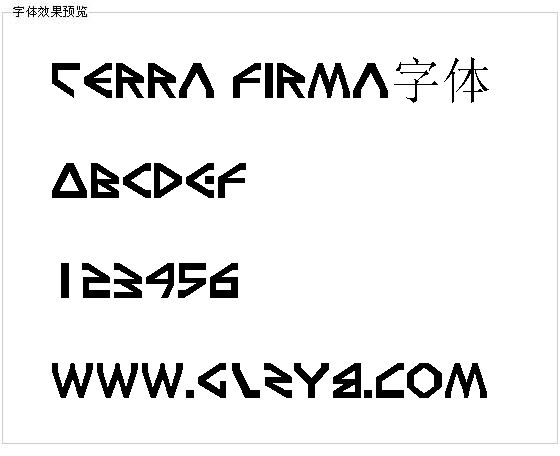 Terra Firma字体