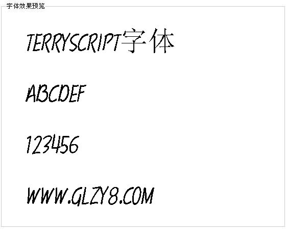 Terryscript字体