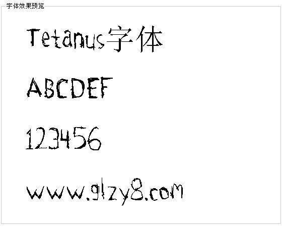 Tetanus字体