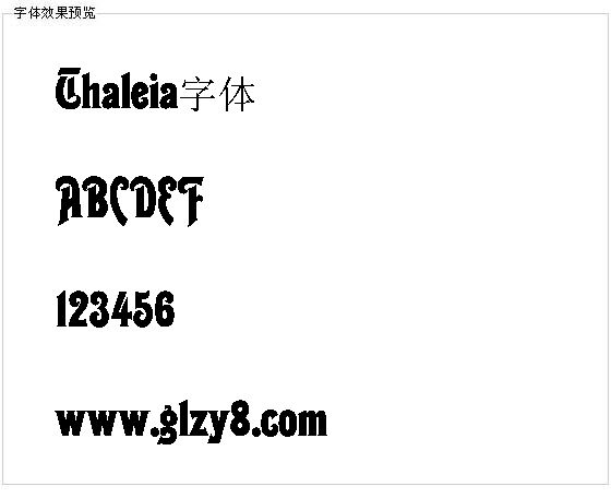 Thaleia字体