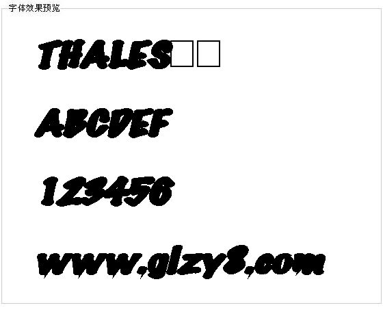 THALES字体