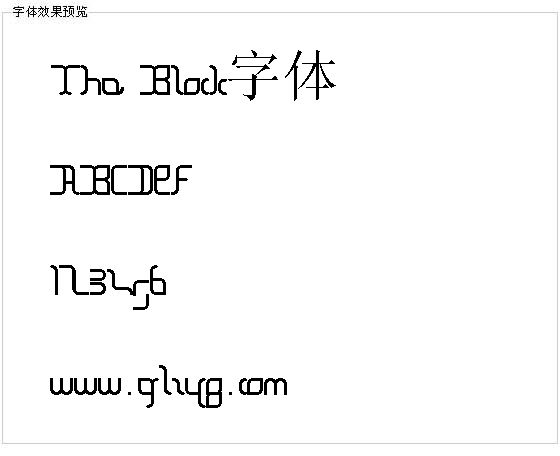 The Block字体