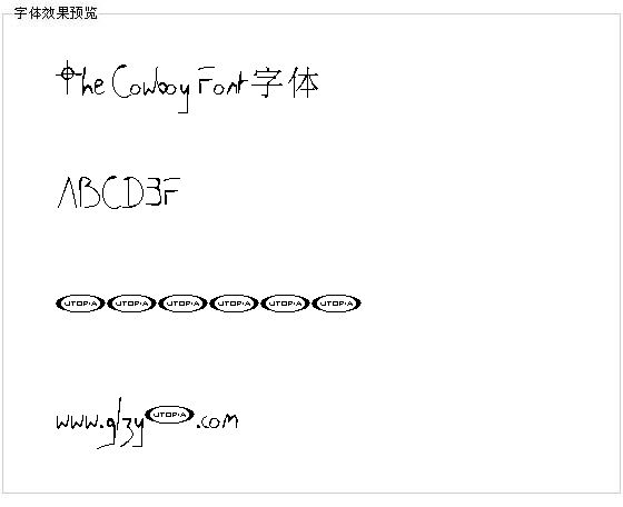 The Cowboy Font字体