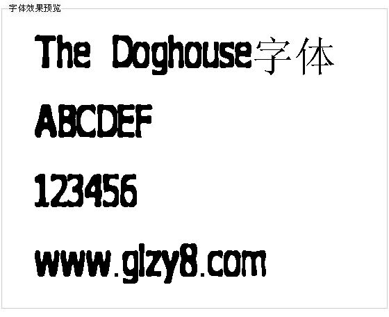 The Doghouse字体