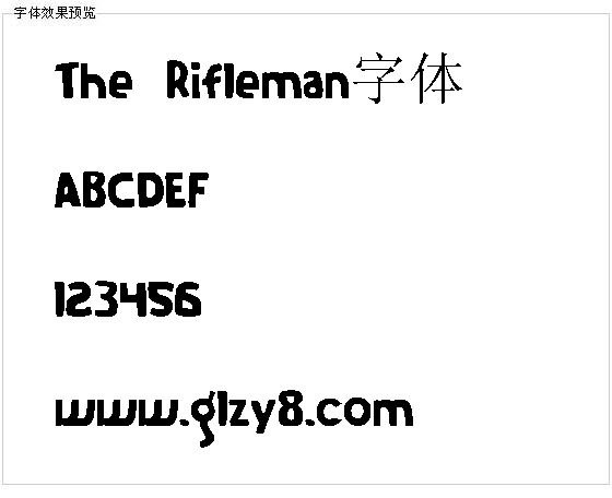 The Rifleman字体