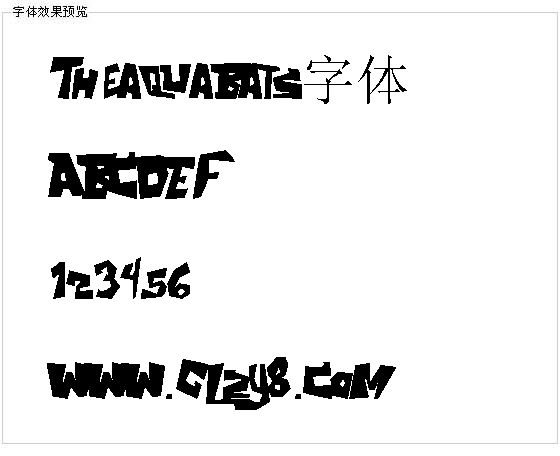 Theaquabats字体