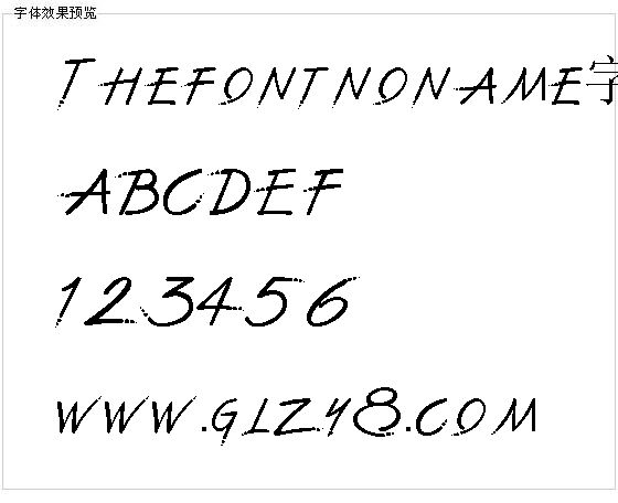 Thefontnoname字体