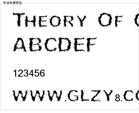 Theory Of Cremation字体