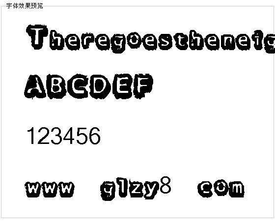 Theregoestheneig字体