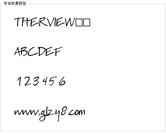 THERVIEW字体