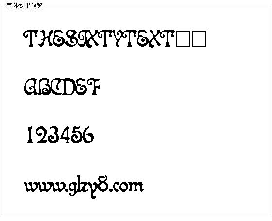 THESIXTYTEXT字体