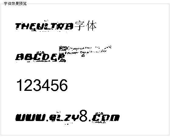 Theultra字体