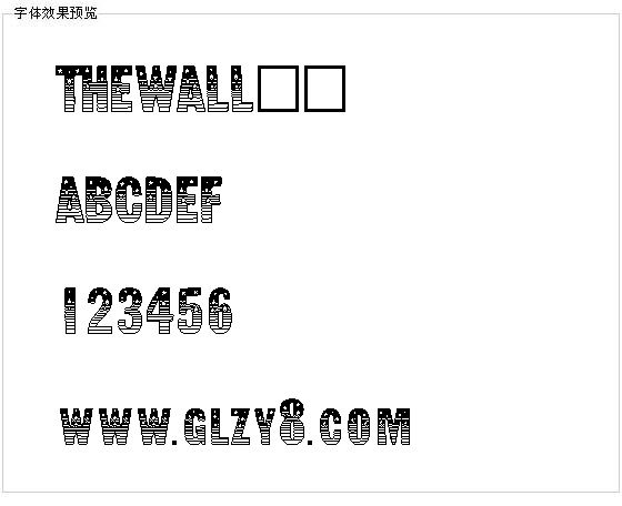 THEWALL字体