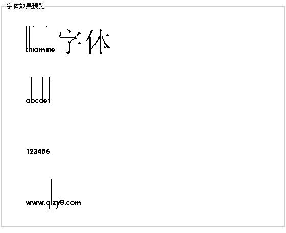 Thiamine字体