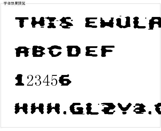 This Emulation字体