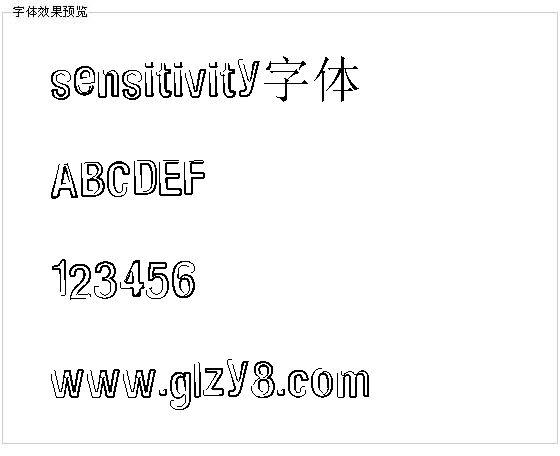 sensitivity字体