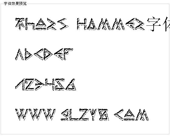 Thors Hammer字体