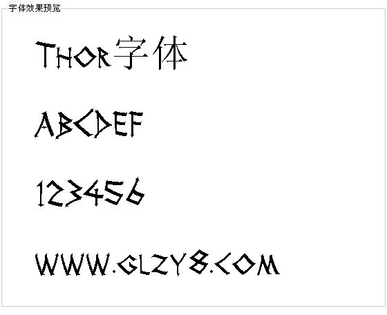 Thor字体