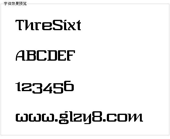 ThreSixt字体