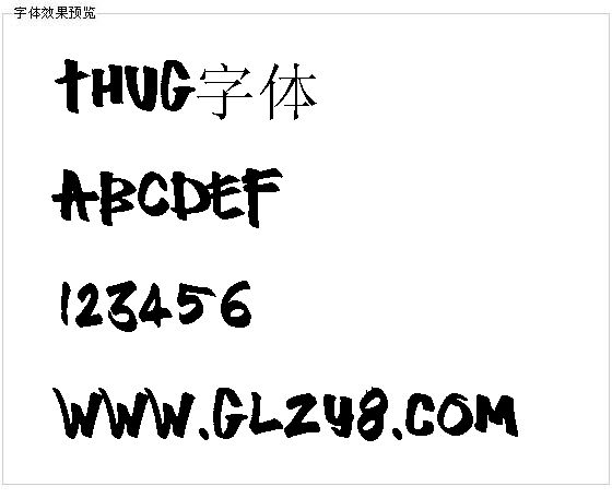 Thug字体