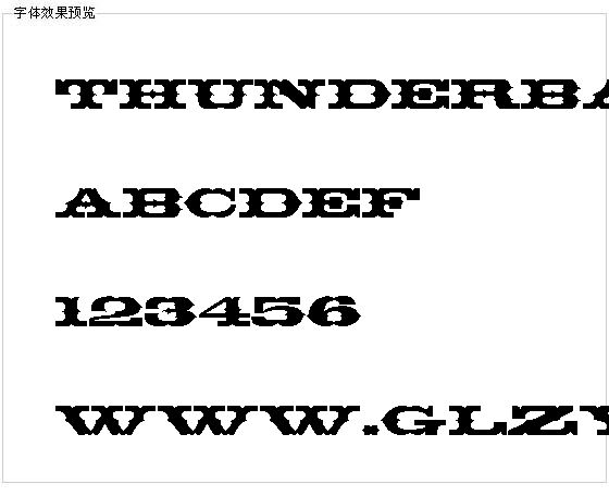 Thunderbay字体