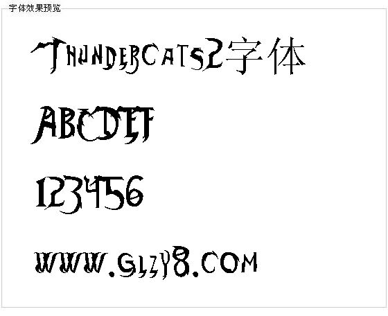 Thundercats2字体