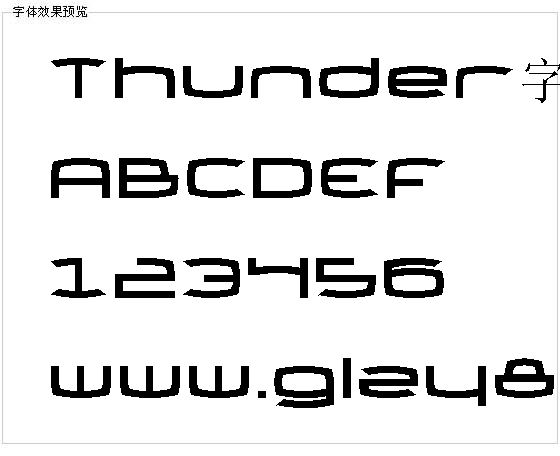 Thunder字体