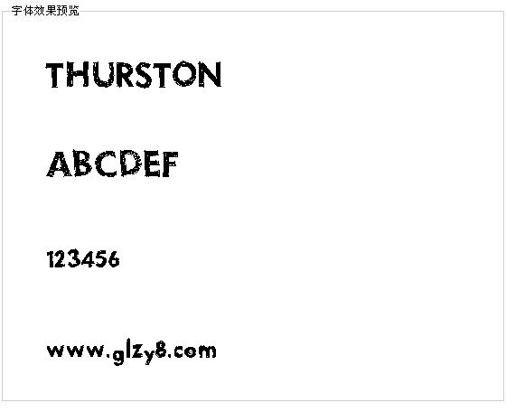 THURSTON字体