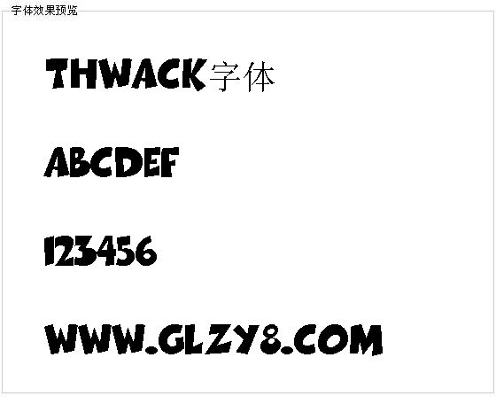 THWACK字体