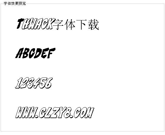 Thwack字体下载