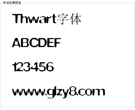 Thwart字体