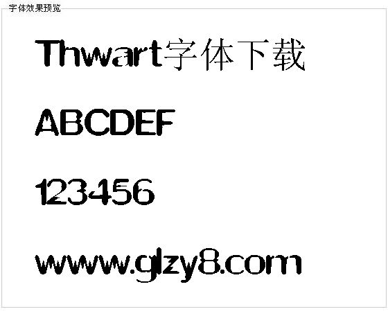 Thwart字体下载