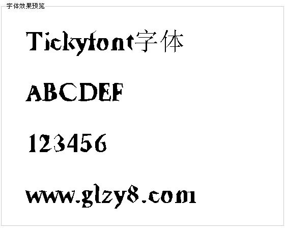 Tickyfont字体