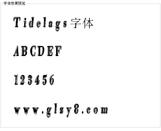 Tidelags字体