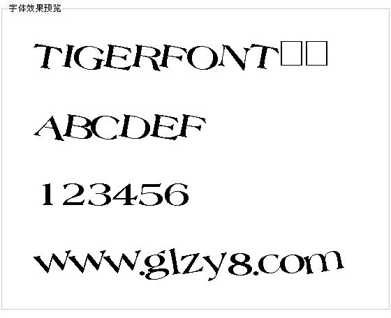 TIGERFONT字体